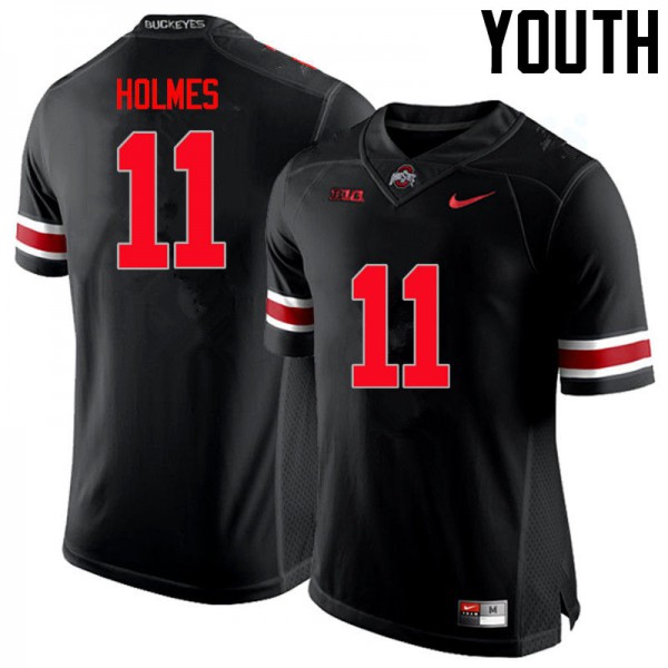 Ohio State Buckeyes #11 Jalyn Holmes Youth Player Jersey Black OSU73014